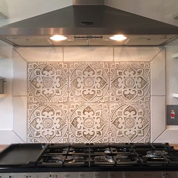 Handmade Tiles Set8 beige [30cm/11.8"] by G Vega - view 6
