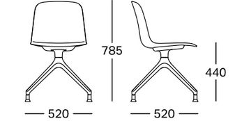 Loria 1TR-UP chair by COLOS - view 5