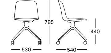 Loria 1TRR chair by COLOS - view 8