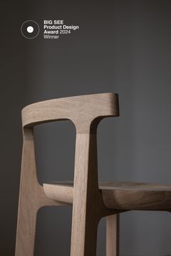 JURO Bar Stool with Backrest by BeOak - view 2