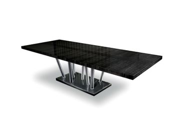 COOL - Rectangular wooden table with Murano glass details by Costantini Pietro - view 2