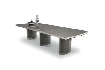 GRANDE - Rectangular solid wood table with steel details by Costantini Pietro - view 3