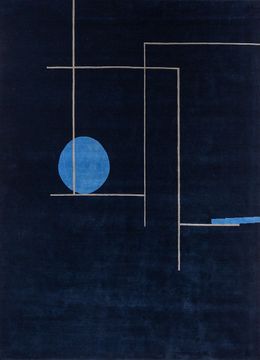 Sthir AIWL-3010, Medieval Blue/Inky Sea by Jaipur Rugs - view 3