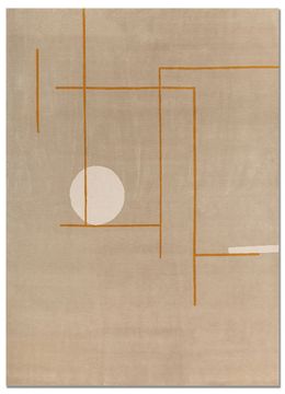 Sthir AIWL-3010, Soft Gold/Snow White by Jaipur Rugs - view 3