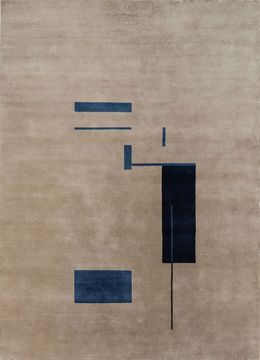 Sthir AIWL-3013, Soft Beige/Medieval Blue by Jaipur Rugs - view 3