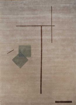 Sthir AIWL-3014, Soft Beige/Wood Brown by Jaipur Rugs - view 2