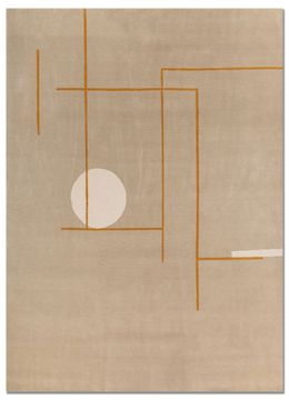 Sthir AIWL-3010, Soft Gold/Snow White by Jaipur Rugs - view 2