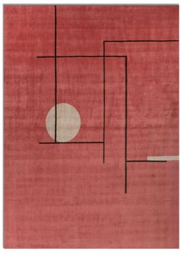 Sthir AIWL-3010, Medium Rose/Dark Ivory by Jaipur Rugs - view 2