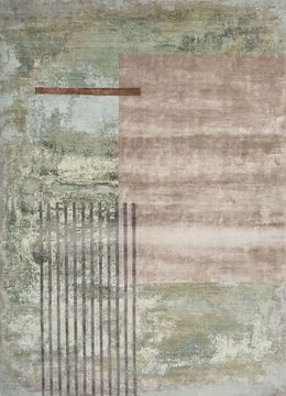 Aakar ESK-369(3D), Granite Green/Seamist by Jaipur Rugs - view 2