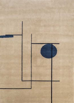 Sthir AIWL-3010, Soft Gold/Alaskan Blue by Jaipur Rugs - view 6