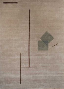 Sthir AIWL-3014, Soft Beige/Wood Brown by Jaipur Rugs - view 6