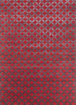 Aakar ESK-454, Ruby Red/Black Olive by Jaipur Rugs - view 5