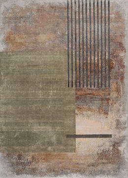 Aakar ESK-369(3D), Medium Gray/Light Peach by Jaipur Rugs - view 9