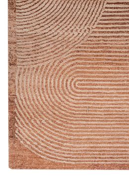 Chaos Theory ELA-114, Peach Bloom/Copper Tan by Jaipur Rugs - view 8
