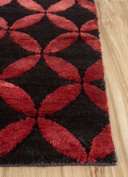 Aakar ESK-454, Caviar/Red by Jaipur Rugs - view 4