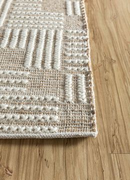 Nomadic Threads PDJT-223, Natural/White by Jaipur Rugs - view 8