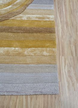 Caliedo TRA-3214, Dark Amber Gold/White by Jaipur Rugs - view 8
