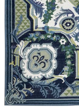 Bedouin ADWL-23011, White/Medieval Blue by Jaipur Rugs - view 7