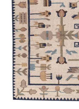 Bedouin ADWL-23013, Snow White/Indigo Blue by Jaipur Rugs - view 7
