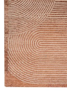 Chaos Theory ELA-114, Peach Bloom/Copper Tan by Jaipur Rugs - view 7