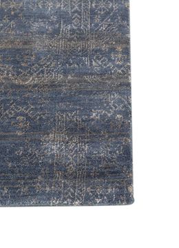 Bespoke Sile HWV-13014, Indigo Blue/Milky Blue by Jaipur Rugs - view 6