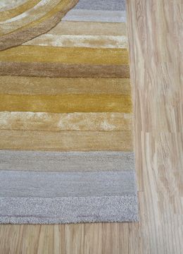 Caliedo TRA-3214, Dark Amber Gold/White by Jaipur Rugs - view 7
