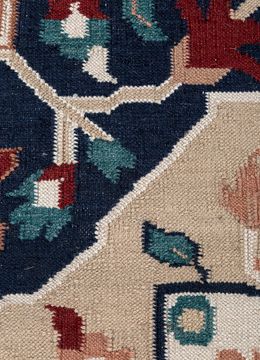 Bedouin ADWL-23005, Medieval Blue/Medium Red by Jaipur Rugs - view 6