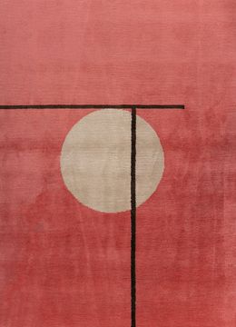 Sthir AIWL-3010, Medium Rose/Dark Ivory by Jaipur Rugs - view 7