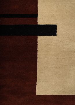 Sthir AIWL-3011, Dark Truffle/Raffia by Jaipur Rugs - view 6