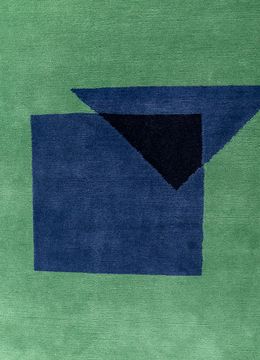 Sthir AIWL-3014, Marine Green/Soft Gold by Jaipur Rugs - view 7