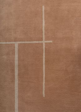 Sthir AIWL-3014, Apricot/Twilight Blue by Jaipur Rugs - view 6