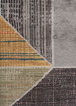 Aakar ESK-726(FR), Dark Frost Gray/Light Coral by Jaipur Rugs - view 6