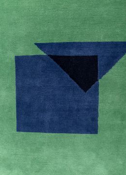 Sthir AIWL-3014, Marine Green/Soft Gold by Jaipur Rugs - view 6