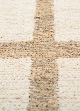 Nomadic Threads AKHM-1002, White/Tan by Jaipur Rugs - view 5