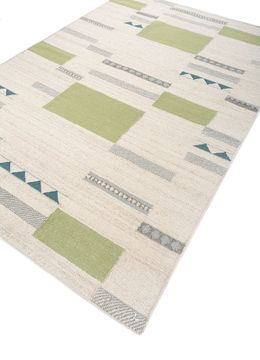 Bedouin ADWV-13057, White Ice/Aqua Foam by Jaipur Rugs - view 4