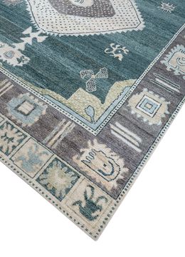 Thyme AKWL-1266, Teal Blue/Teal Blue by Jaipur Rugs - view 4