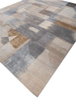 Aakar EN-09, Soft Gray/Liquorice by Jaipur Rugs - view 4