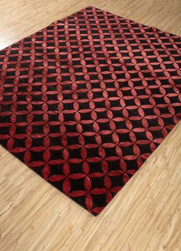 Aakar ESK-454, Caviar/Red by Jaipur Rugs - view 2