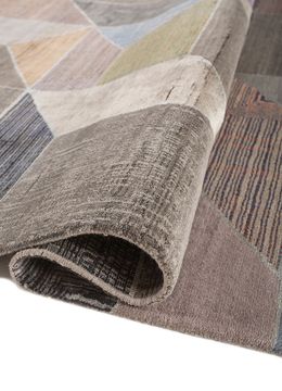 Aakar ESK-726(FR), Dark Frost Gray/Light Coral by Jaipur Rugs - view 4