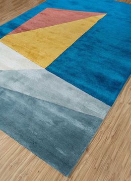 Caliedo TNQ-1510, Moroccan Blue/Moroccan Blue by Jaipur Rugs - view 2