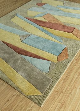 Archetype TOP-9502, Bright Yellow/Cloud White by Jaipur Rugs - view 4