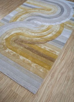 Caliedo TRA-3214, Dark Amber Gold/White by Jaipur Rugs - view 4