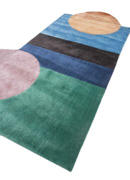 Come Around TNQ-1105, Bermuda Blue/Antique Green by Jaipur Rugs - view 3