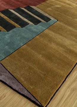 Archetype TOP-9503, Dark Amber Gold/Soft Coral by Jaipur Rugs - view 3