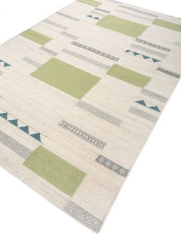 Bedouin ADWV-13057, White Ice/Aqua Foam by Jaipur Rugs - view 3