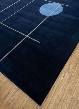 Sthir AIWL-3010, Medieval Blue/Inky Sea by Jaipur Rugs - view 4