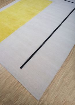 Sthir AIWL-3012, White/Golden Daffodil by Jaipur Rugs - view 3