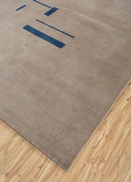 Sthir AIWL-3013, Soft Beige/Medieval Blue by Jaipur Rugs - view 4