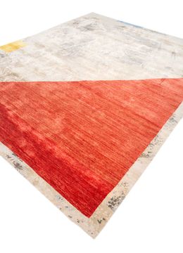 Aakar ELA-371, White/Chinese Hibiscus by Jaipur Rugs - view 3