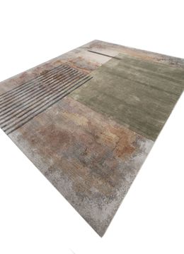Aakar ESK-369(3D), Medium Gray/Light Peach by Jaipur Rugs - view 3